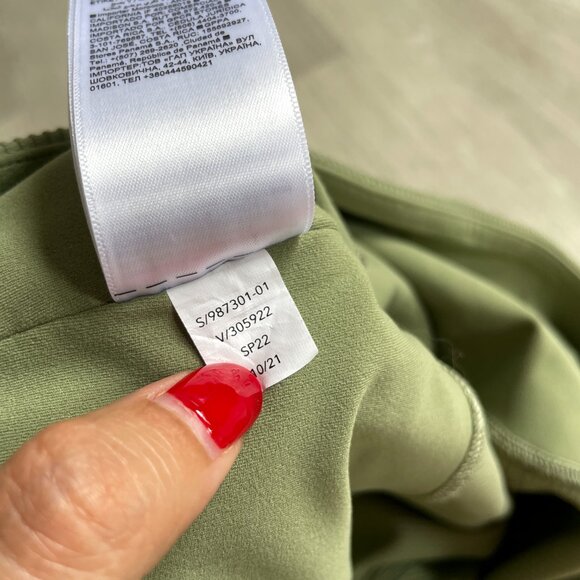 Athleta Elation Rib Crop Flare Leggings Eucalyptus Olive Green Plus Size 2X - Picture 6 of 9